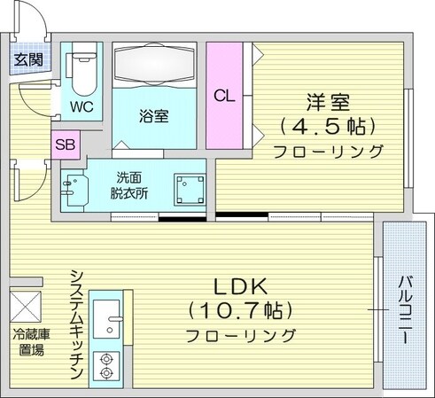 西１１丁目駅 徒歩10分 2階の物件間取画像